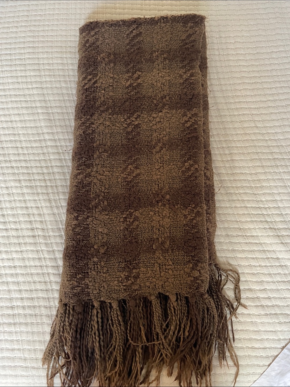 Brown throw